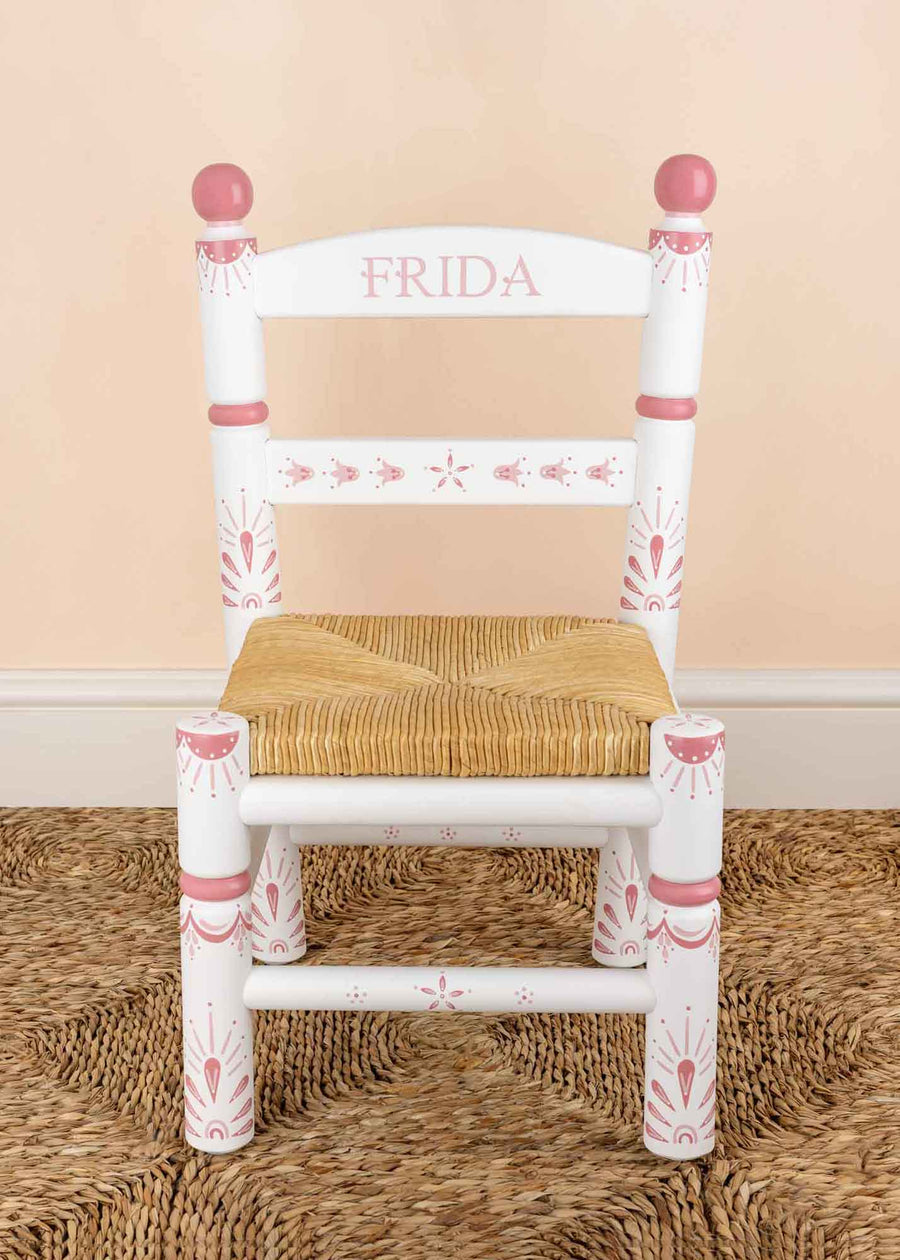 Pierrot Frida chair, hand-painted in pink